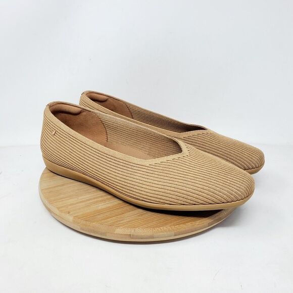 Vivaia Margot 2.0‎ Shoes Womens 40 V-Cut Square Toe Slip On Ballet Flat - Picture 6 of 13